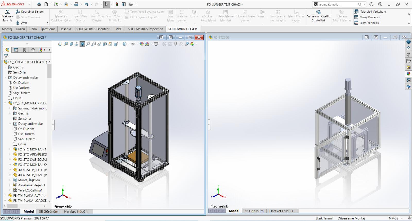 Sünger Dayanımı Testi Kalite Kontrol Makinesi